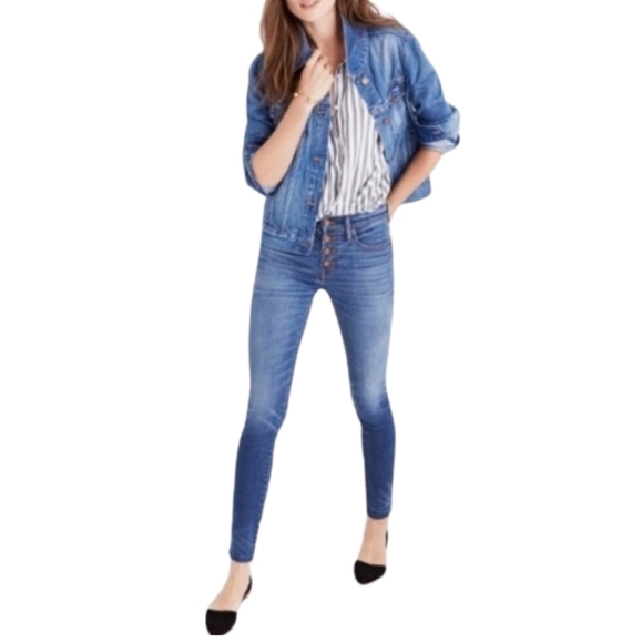 Madewell Denim - Madewell‎ 10" High Waist Skinny Jeans In Rizzo Size 35